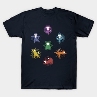 The Seven Chakras on The Cat's Body T-Shirt